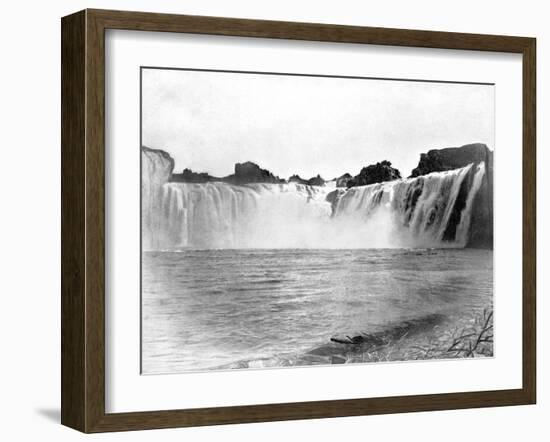 Shoshone Falls, Idaho, USA, 1893-John L Stoddard-Framed Giclee Print