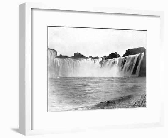 Shoshone Falls, Idaho, USA, 1893-John L Stoddard-Framed Giclee Print