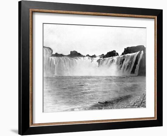 Shoshone Falls, Idaho, USA, 1893-John L Stoddard-Framed Giclee Print