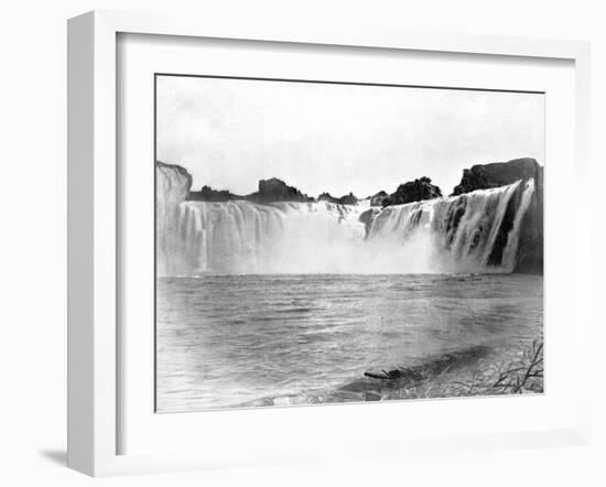 Shoshone Falls, Idaho, USA, 1893-John L Stoddard-Framed Giclee Print