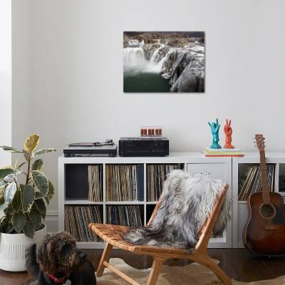 Shoshone Falls In Winter Frozen Mist Forms Icy Surfaces On Rock Shoshone Falls Twin Falls Idaho Photographic Print By Darlyne A Murawski