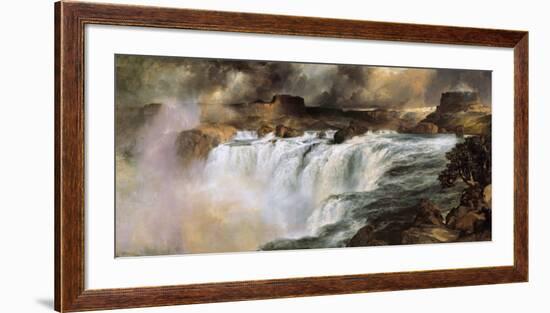 Shoshone Falls on the Snake River-Thomas Moran-Framed Art Print