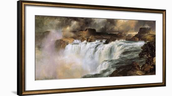 Shoshone Falls on the Snake River-Thomas Moran-Framed Art Print