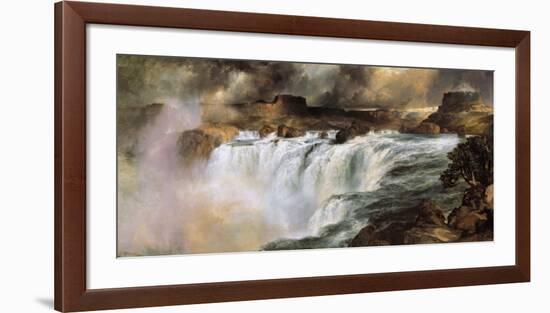 Shoshone Falls on the Snake River-Thomas Moran-Framed Art Print