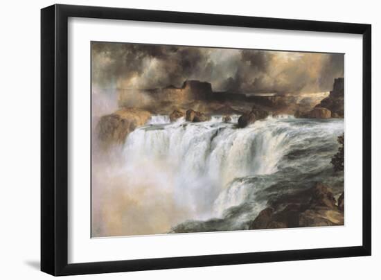 Shoshone Falls on the Snake River-Thomas Moran-Framed Art Print