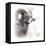 Shoshone NF, Wyoming. Black and White Photo of a Big Horn Sheep-Janet Muir-Framed Premier Image Canvas