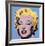 Shot Light Blue Marilyn, 1964-Andy Warhol-Framed Art Print