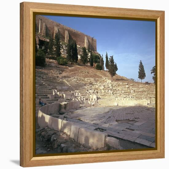 Shot of the Theatre of Dionysus in Athens, 5th Century Bc-CM Dixon-Framed Premier Image Canvas
