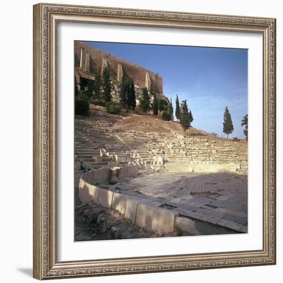 Shot of the Theatre of Dionysus in Athens, 5th Century Bc-CM Dixon-Framed Photographic Print