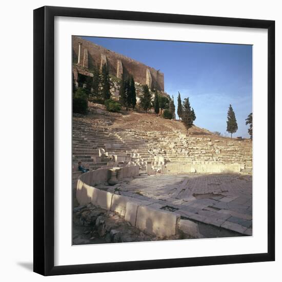 Shot of the Theatre of Dionysus in Athens, 5th Century Bc-CM Dixon-Framed Photographic Print