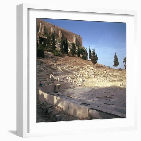 Shot of the Theatre of Dionysus in Athens, 5th Century Bc-CM Dixon-Framed Photographic Print