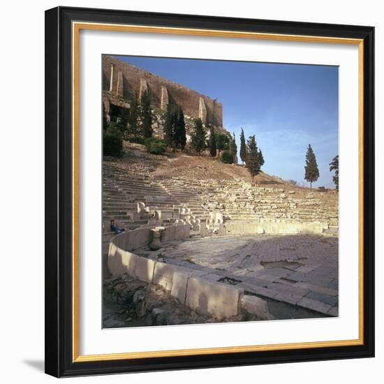 Shot of the Theatre of Dionysus in Athens, 5th Century Bc-CM Dixon-Framed Photographic Print