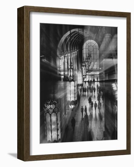 Shot of Vaulted Ceilings in the Fisher Building-Co Rentmeester-Framed Photographic Print
