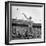 Shot Putter Francis Delaney in Mid-Throw in an Attempt to Qualify During the U.S. Olympic Tryouts-Ed Clark-Framed Premium Photographic Print