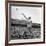 Shot Putter Francis Delaney in Mid-Throw in an Attempt to Qualify During the U.S. Olympic Tryouts-Ed Clark-Framed Premium Photographic Print