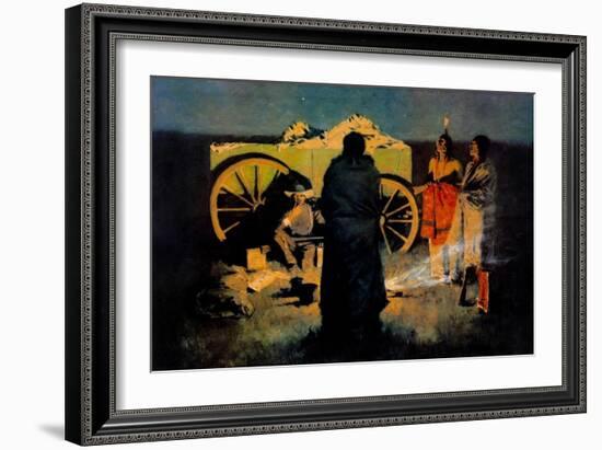 Shotgun Hospitality-Frederic Sackrider Remington-Framed Art Print