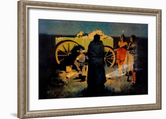 Shotgun Hospitality-Frederic Sackrider Remington-Framed Art Print