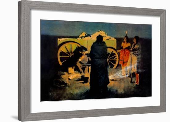 Shotgun Hospitality-Frederic Sackrider Remington-Framed Art Print