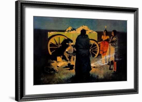 Shotgun Hospitality-Frederic Sackrider Remington-Framed Art Print