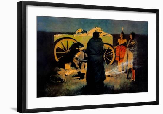 Shotgun Hospitality-Frederic Sackrider Remington-Framed Art Print