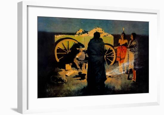 Shotgun Hospitality-Frederic Sackrider Remington-Framed Art Print