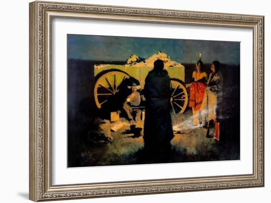 Shotgun Hospitality-Frederic Sackrider Remington-Framed Art Print