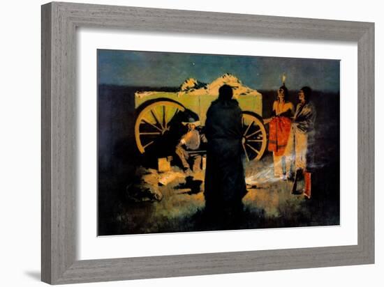 Shotgun Hospitality-Frederic Sackrider Remington-Framed Art Print