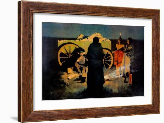 Shotgun Hospitality-Frederic Sackrider Remington-Framed Art Print