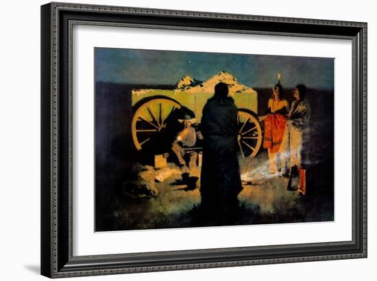 Shotgun Hospitality-Frederic Sackrider Remington-Framed Art Print