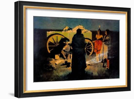 Shotgun Hospitality-Frederic Sackrider Remington-Framed Art Print