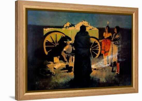 Shotgun Hospitality-Frederic Sackrider Remington-Framed Stretched Canvas