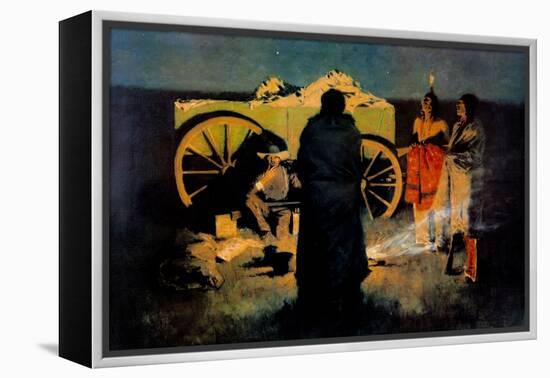 Shotgun Hospitality-Frederic Sackrider Remington-Framed Stretched Canvas