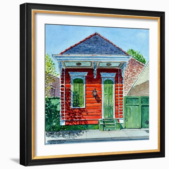 Shotgun House, New Orleans-Anthony Butera-Framed Giclee Print