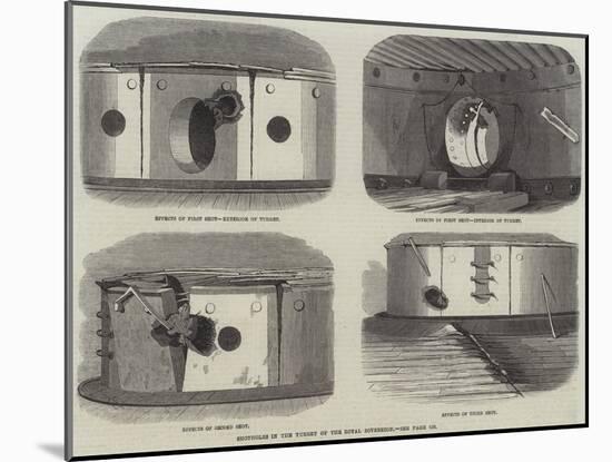 Shotholes in the Turret of the Royal Sovereign-Edwin Weedon-Mounted Giclee Print