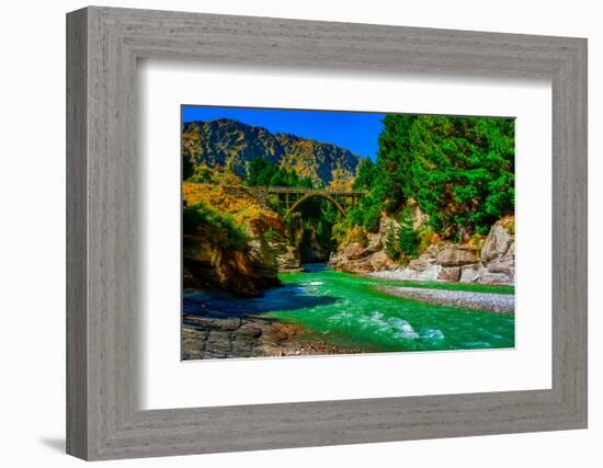 Shotover River, Queenstown, South Island, New Zealand, Pacific-Laura Grier-Framed Photographic Print