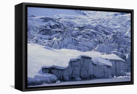 Shoup Glacier Covered in Fresh Snow-DLILLC-Framed Premier Image Canvas