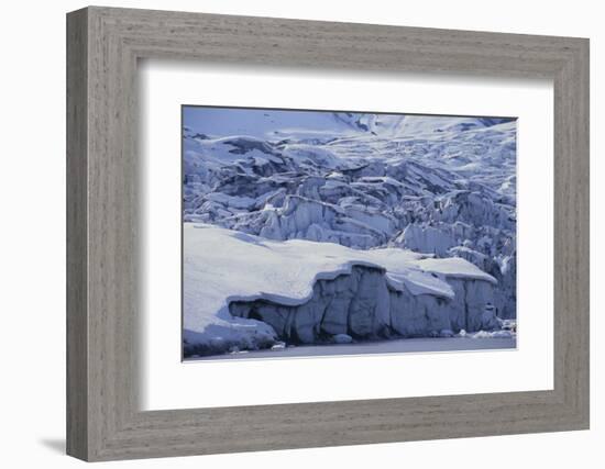 Shoup Glacier Covered in Fresh Snow-DLILLC-Framed Photographic Print