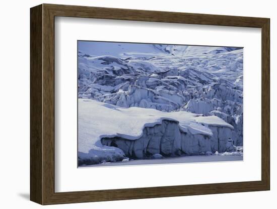 Shoup Glacier Covered in Fresh Snow-DLILLC-Framed Photographic Print