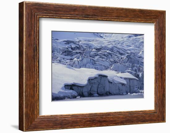 Shoup Glacier Covered in Fresh Snow-DLILLC-Framed Photographic Print