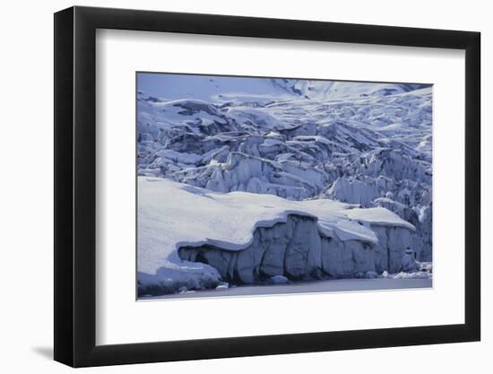 Shoup Glacier Covered in Fresh Snow-DLILLC-Framed Photographic Print