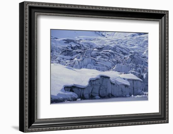 Shoup Glacier Covered in Fresh Snow-DLILLC-Framed Photographic Print