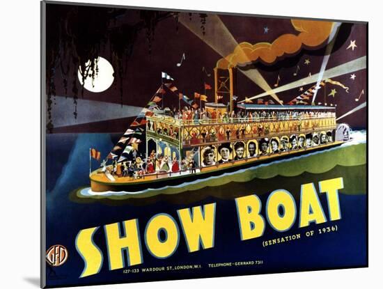 Show Boat, 1936-null-Mounted Art Print