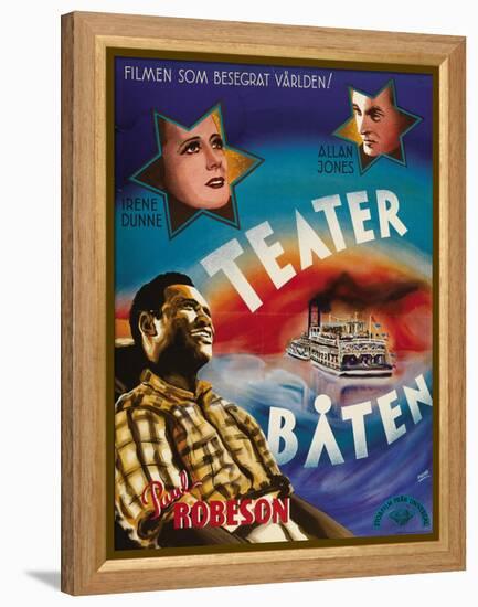 Show Boat, Swedish Movie Poster, 1936-null-Framed Stretched Canvas
