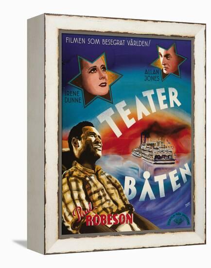 Show Boat, Swedish Movie Poster, 1936-null-Framed Stretched Canvas