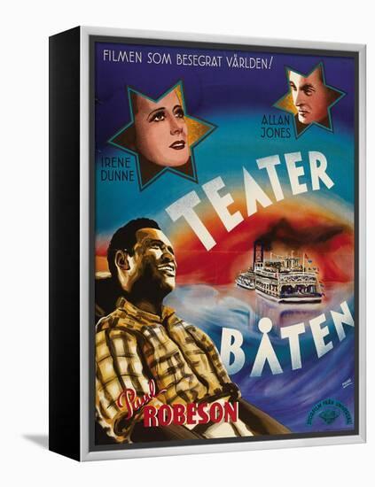 Show Boat, Swedish Movie Poster, 1936-null-Framed Stretched Canvas