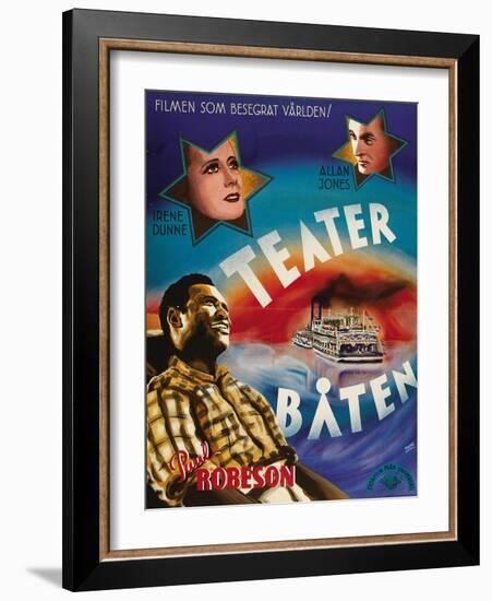 Show Boat, Swedish Movie Poster, 1936-null-Framed Art Print