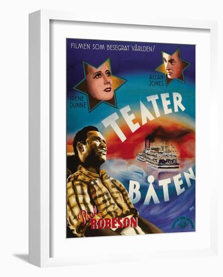 Show Boat, Swedish Movie Poster, 1936-null-Framed Art Print