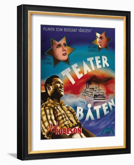 Show Boat, Swedish Movie Poster, 1936-null-Framed Art Print