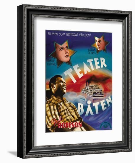 Show Boat, Swedish Movie Poster, 1936-null-Framed Premium Giclee Print