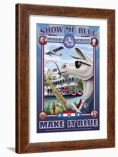 Show Me Blue, Missouri-Richard Kelly-Framed Art Print